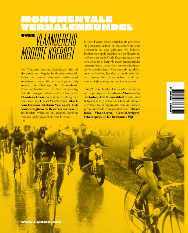 Achterkant van Onze Vlaamse koersen