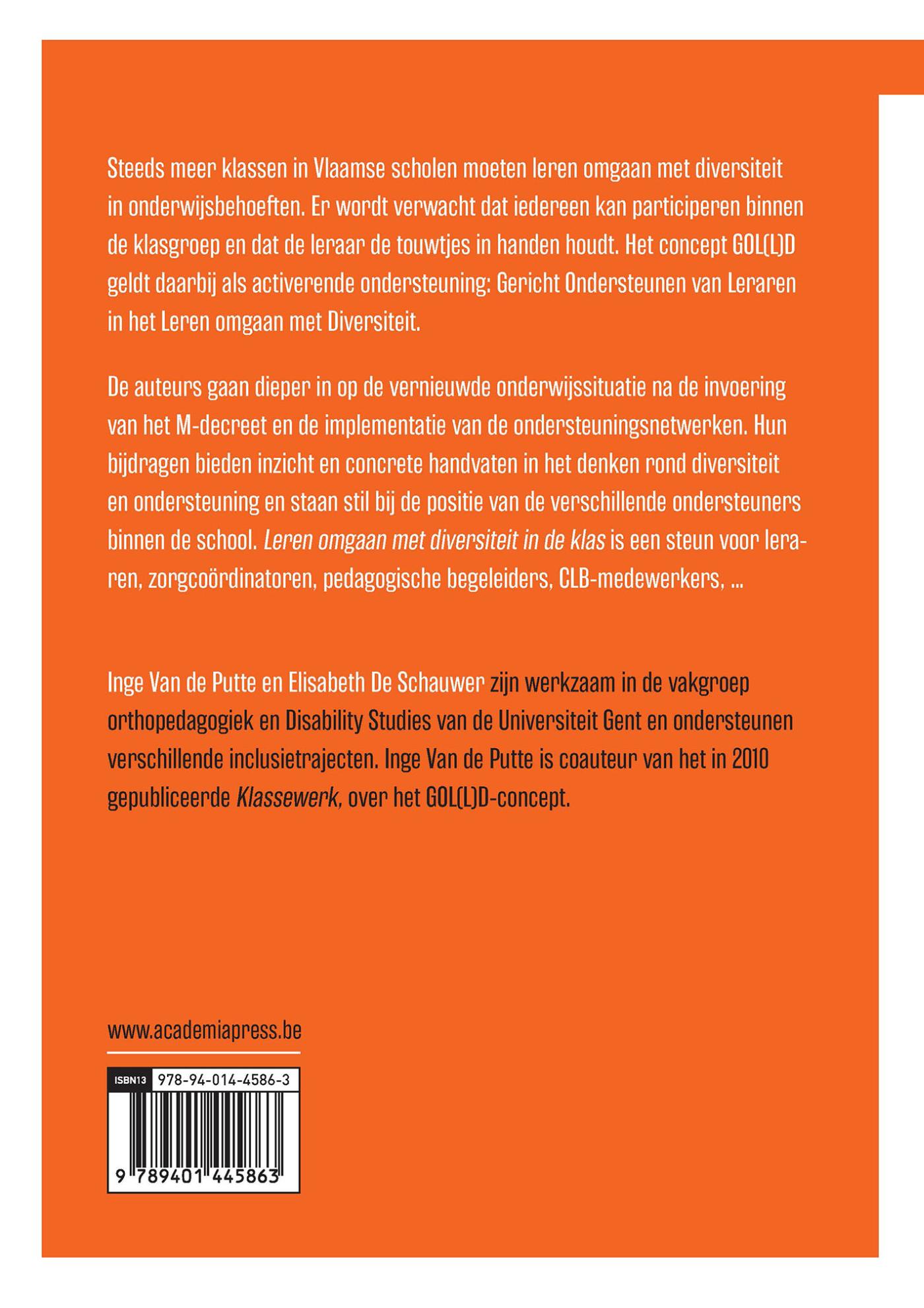 Achterkant van Leren omgaan met diversiteit in de klas