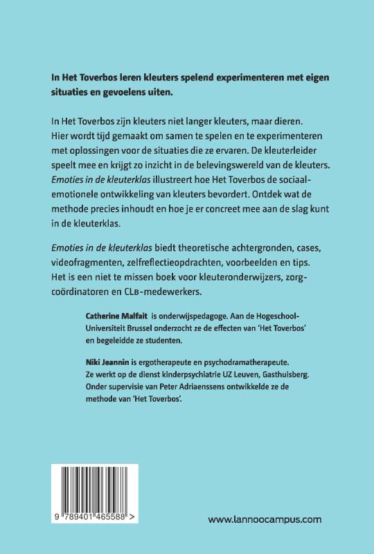 Achterkant van Emoties in de kleuterklas