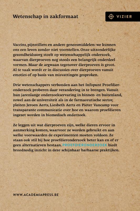 Achterkant van Proefdieronderzoek