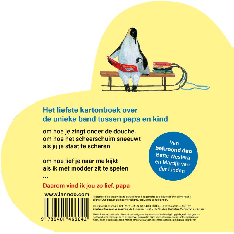 Achterkant van Daarom vind ik jou zo lief, papa