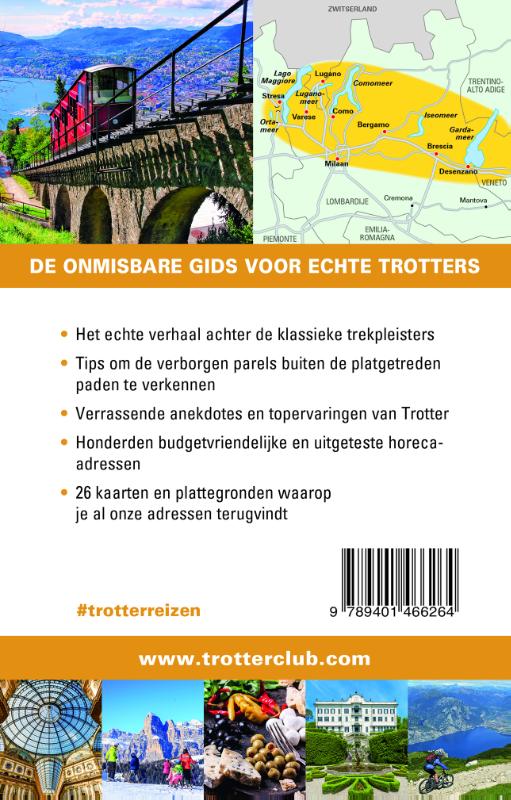 Achterkant van Italiaanse meren