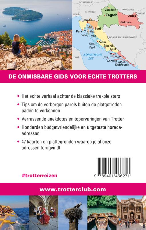 Achterkant van Trotter Kroatië