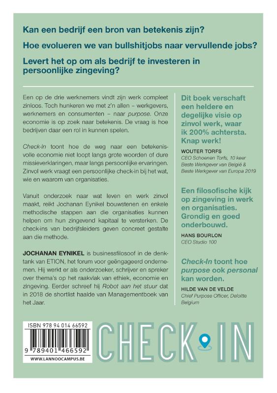 Achterkant van Check-In