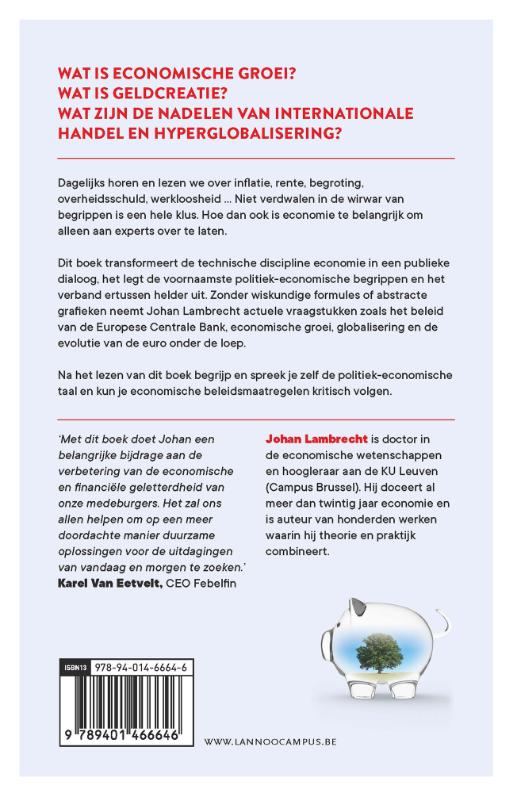 Achterkant van Economie