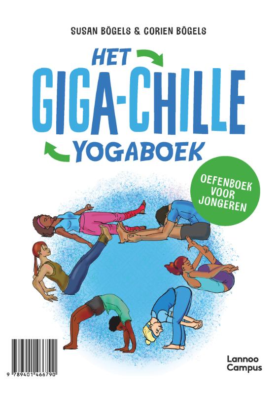 Achterkant van Het giga-chille yogaboek