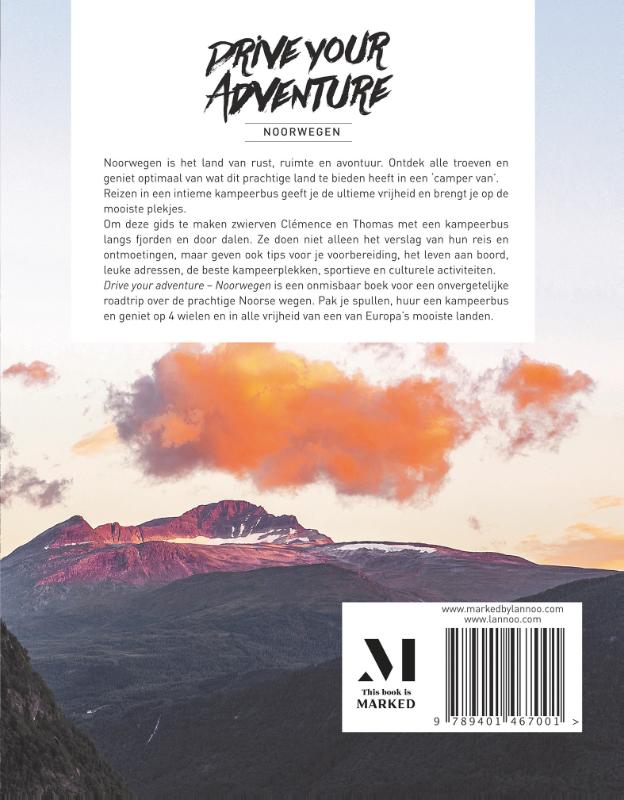 Achterkant van Drive your adventure - Noorwegen