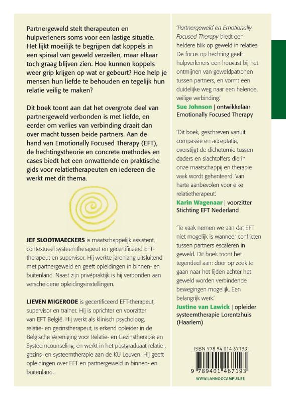Achterkant van Partnergeweld en Emotionally Focused Therapy