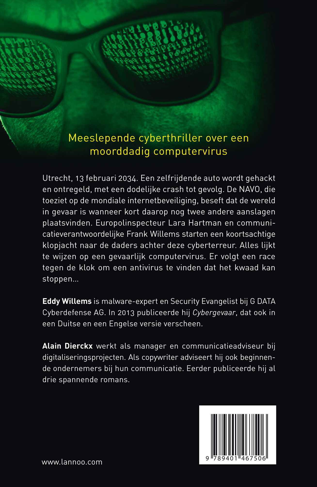 Achterkant van Het virus