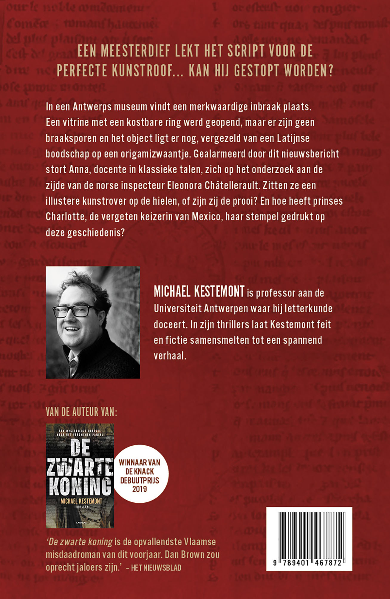 Achterkant van De witte weduwe