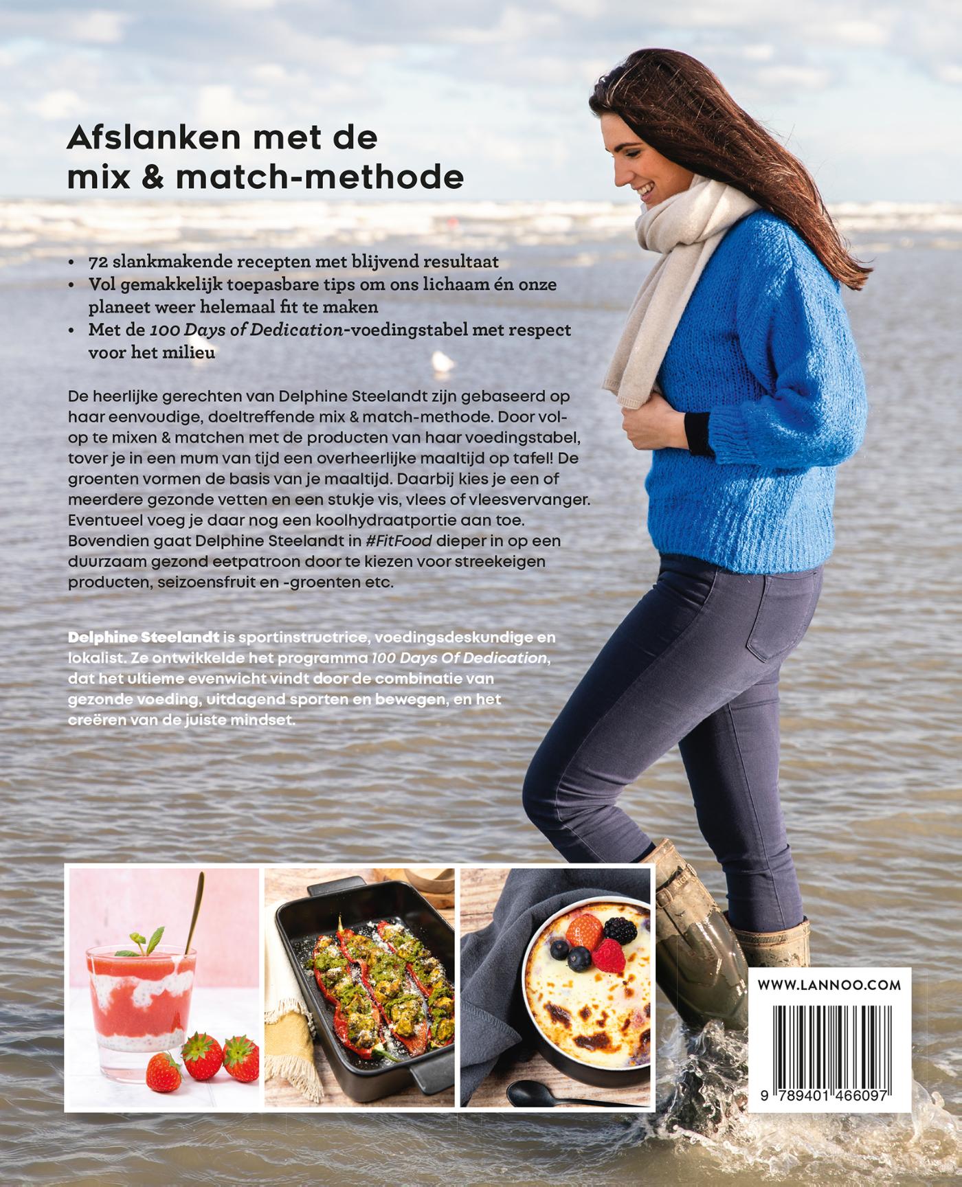 Achterkant van #FitFood