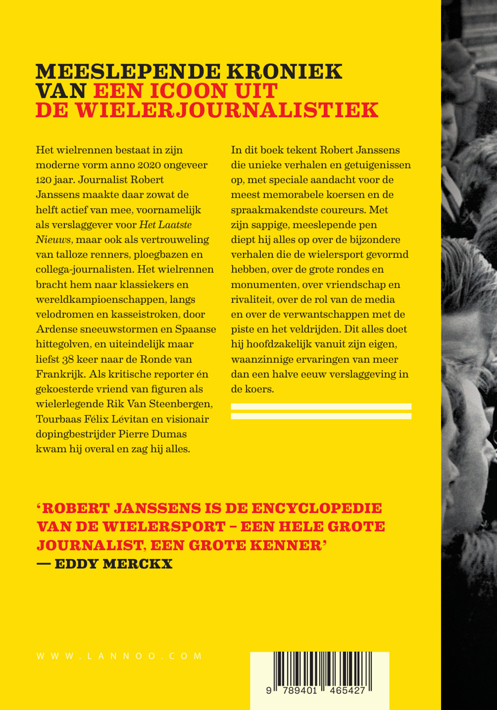 Achterkant van Van koersen en coureurs