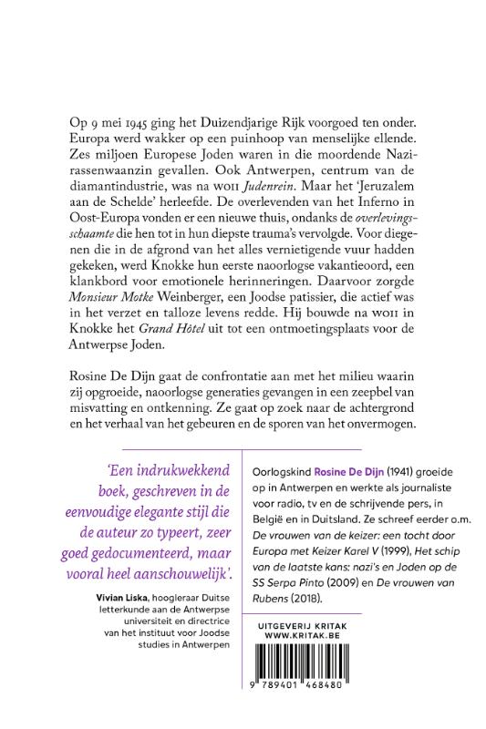 Achterkant van Overleven na de holocaust