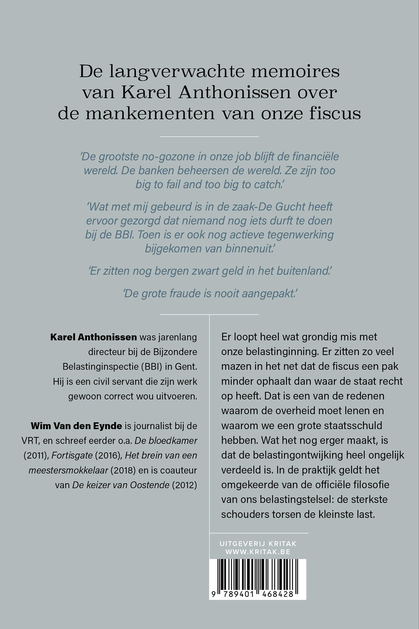 Achterkant van Achter de schermen van de BBI