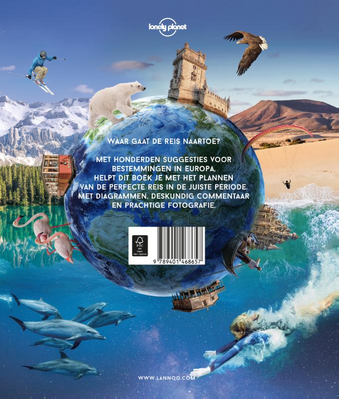 Achterkant van Lonely Planet's Ultieme Reisplanner Europa
