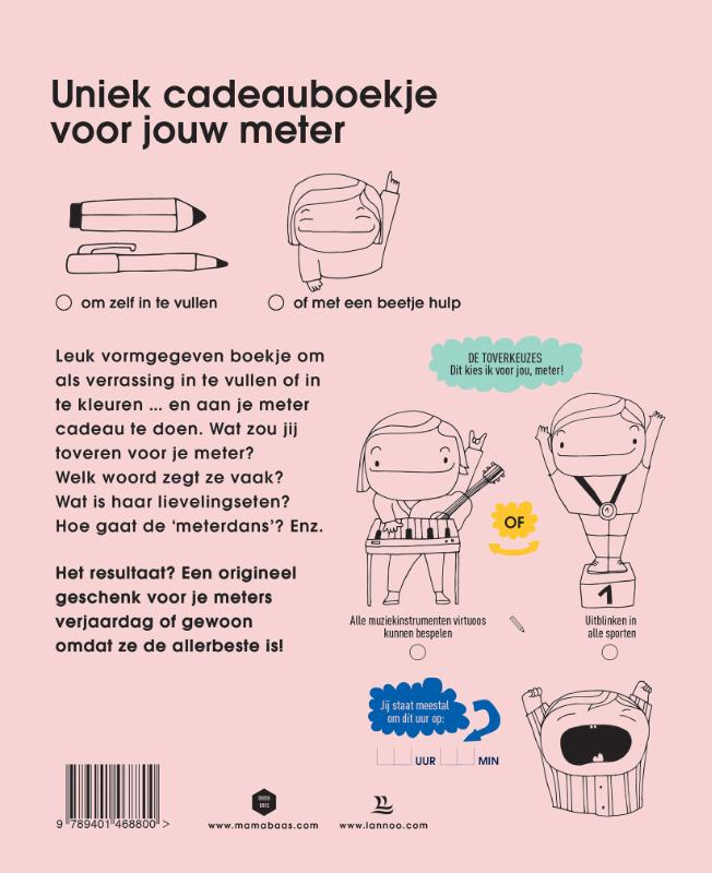 Achterkant van Voor mijn liefste meter