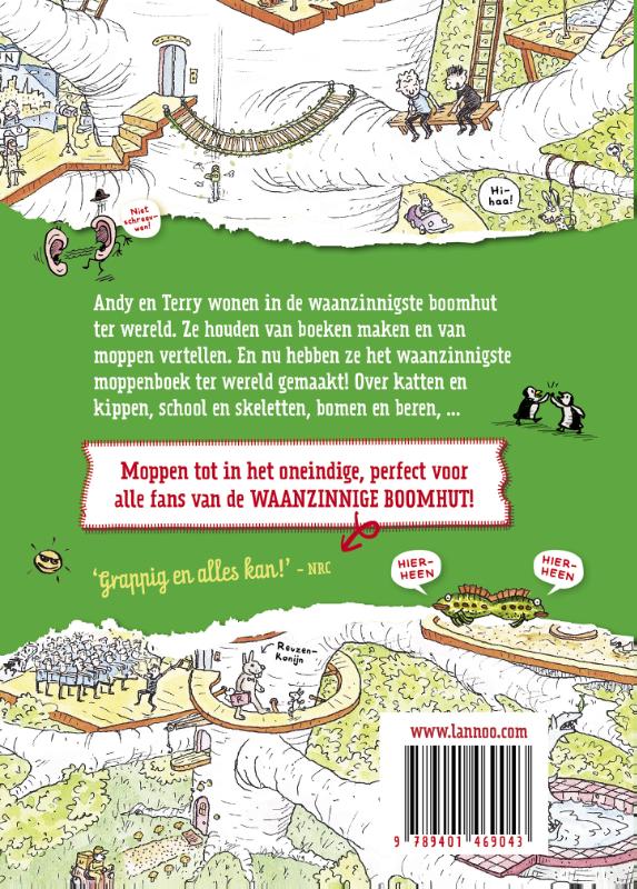 Achterkant van Het waanzinnige moppenboek