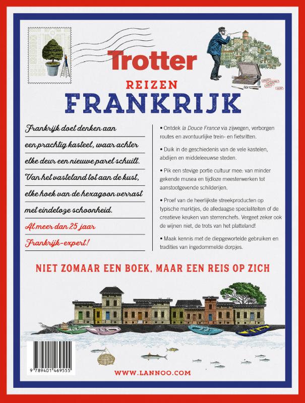 Achterkant van Reizen Frankrijk