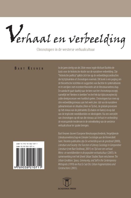 Achterkant van Verhaal en verbeelding
