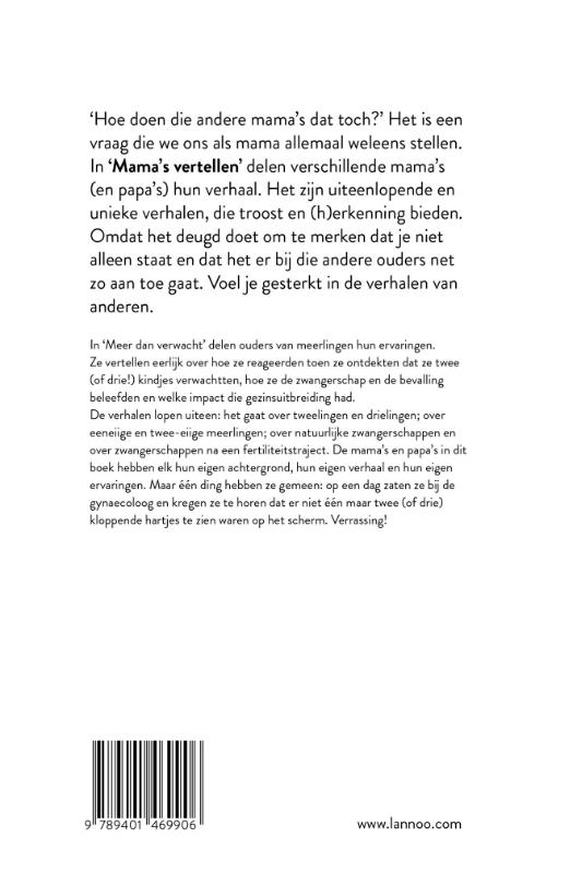 Achterkant van Mama's vertellen - Meer dan verwacht