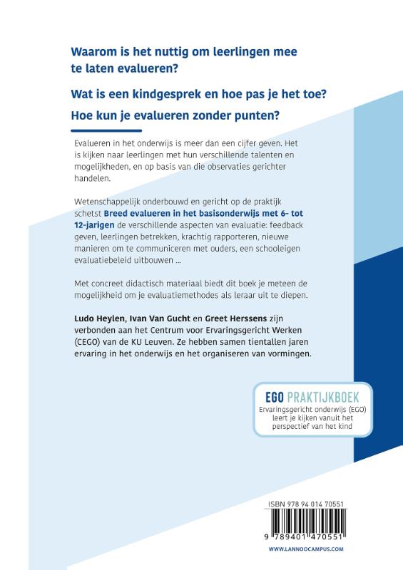 Achterkant van Breed evalueren