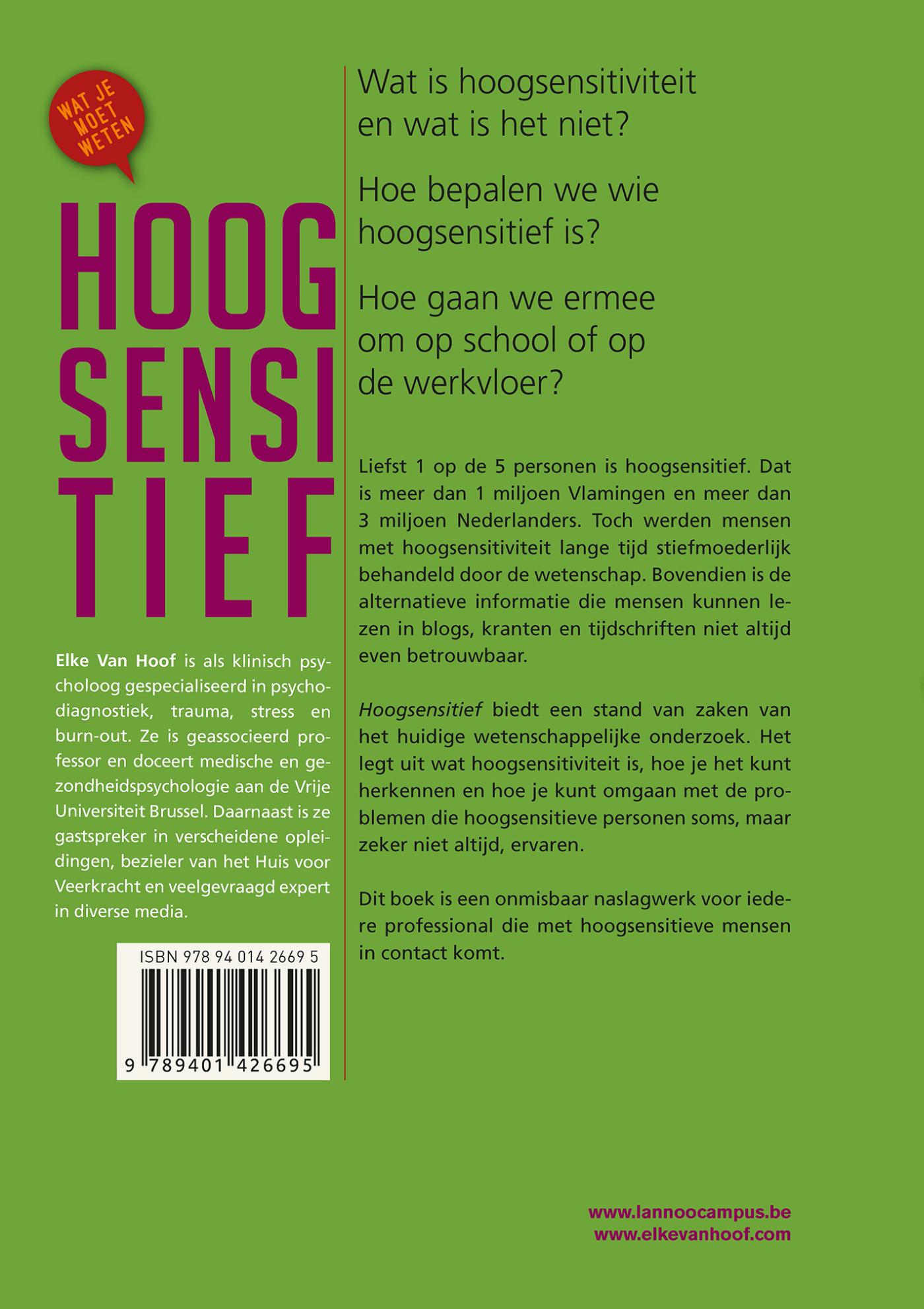 Achterkant van Hoogsensitief