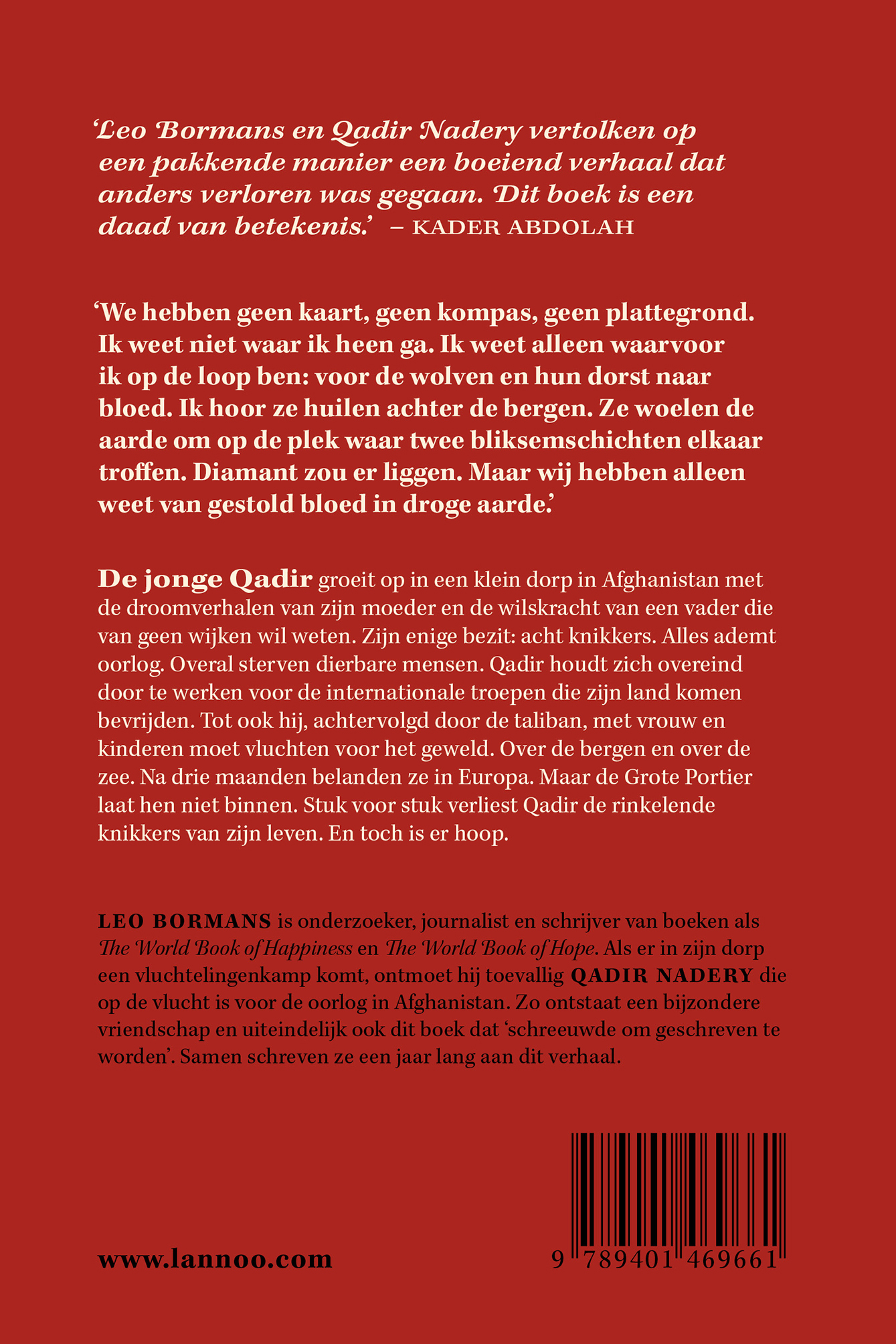 Achterkant van De knikkers van Qadir