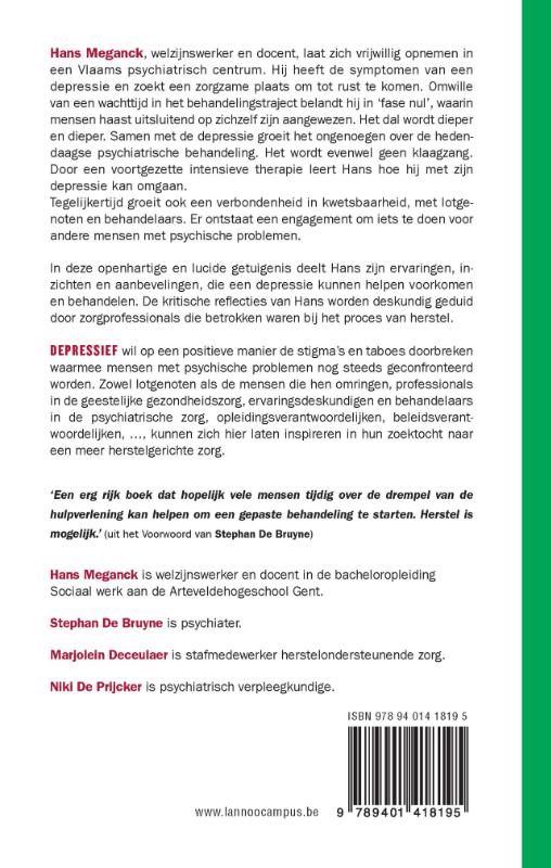 Achterkant van Depressief