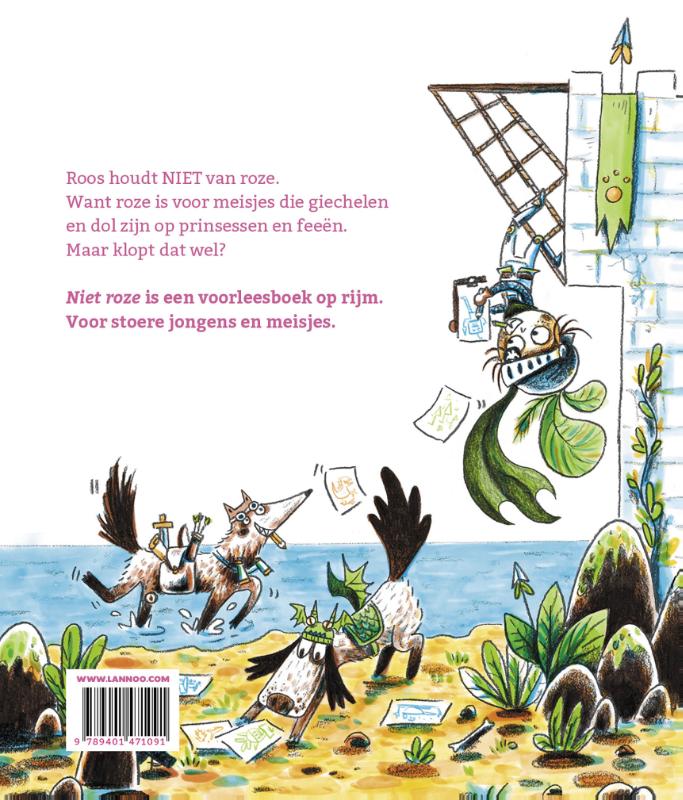 Achterkant van Niet Roze