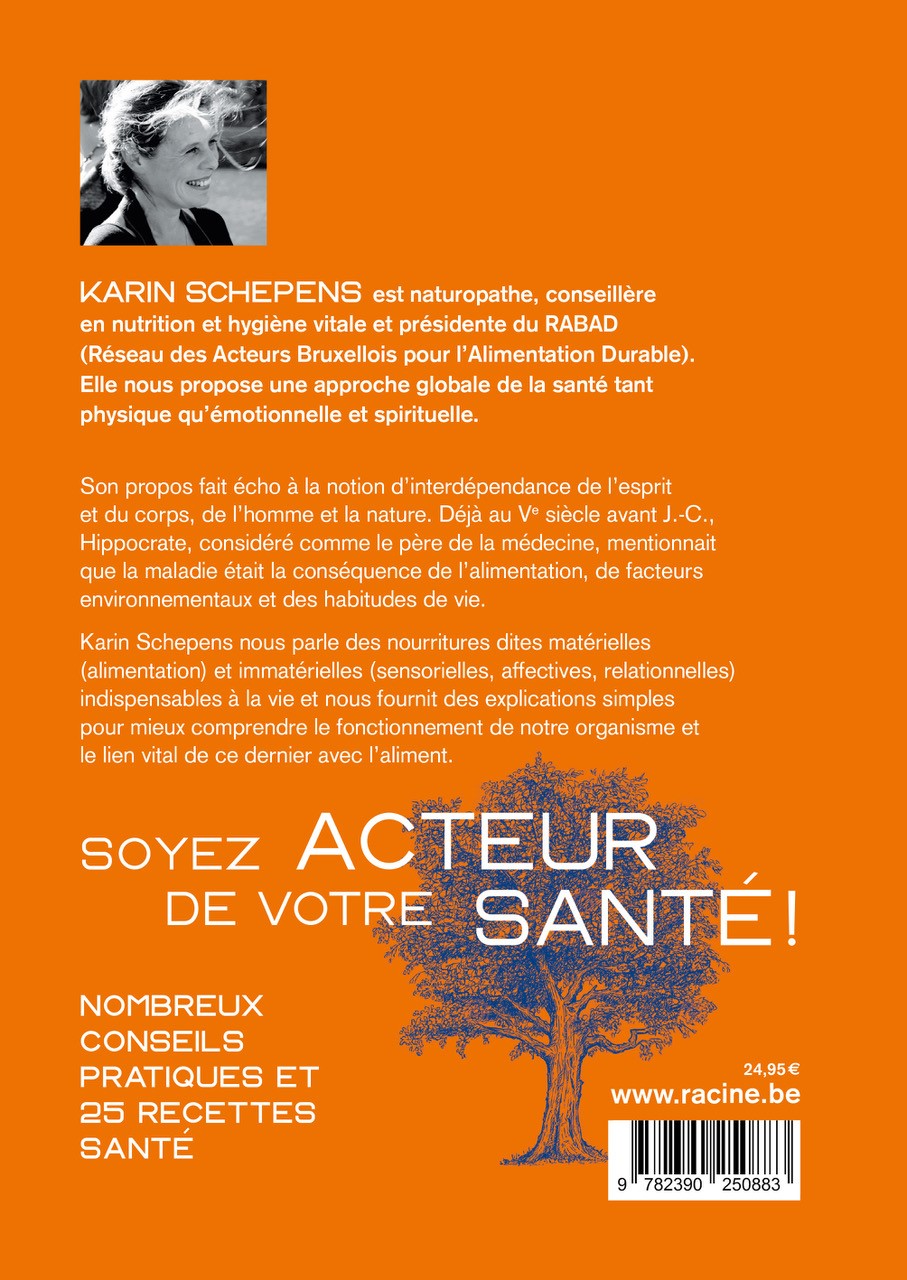 Achterkant van Soyez acteur de votre santé
