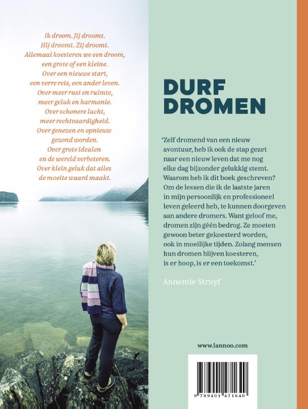 Achterkant van Durf dromen