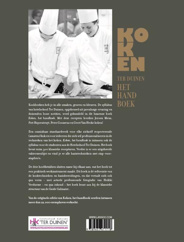 Achterkant van Koken - Handboek Ter Duinen
