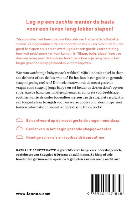 Achterkant van Slaap baby slaap