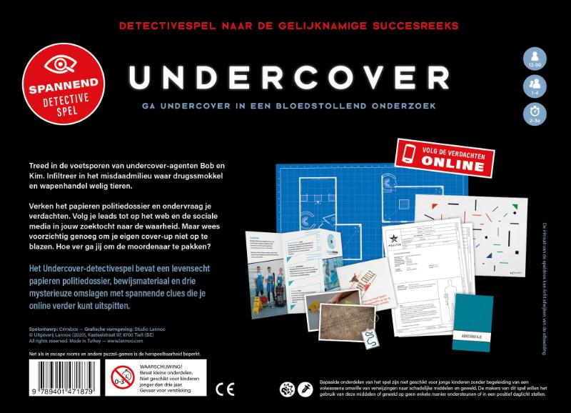 Achterkant van Undercover - Detectivespel