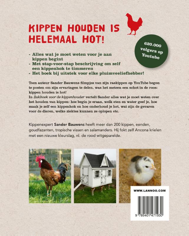 Achterkant van Zakboek voor de kippenhouder