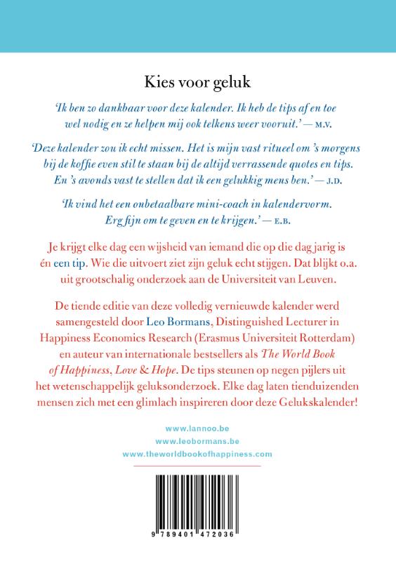 Achterkant van Een jaar vol geluk 2022