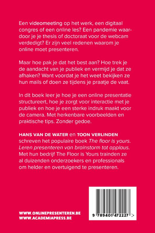 Achterkant van Hoe presenteer je online?