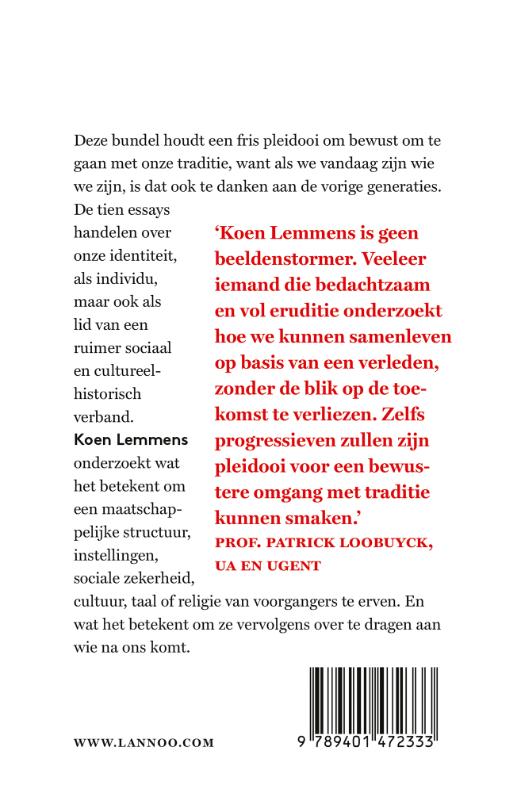 Achterkant van De dwaling van de beeldenstormer
