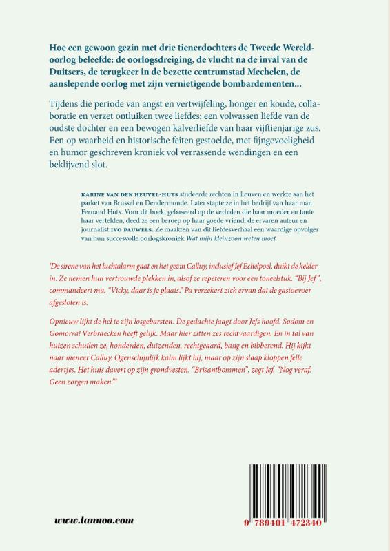 Achterkant van Wat mijn moeder mij vertelde