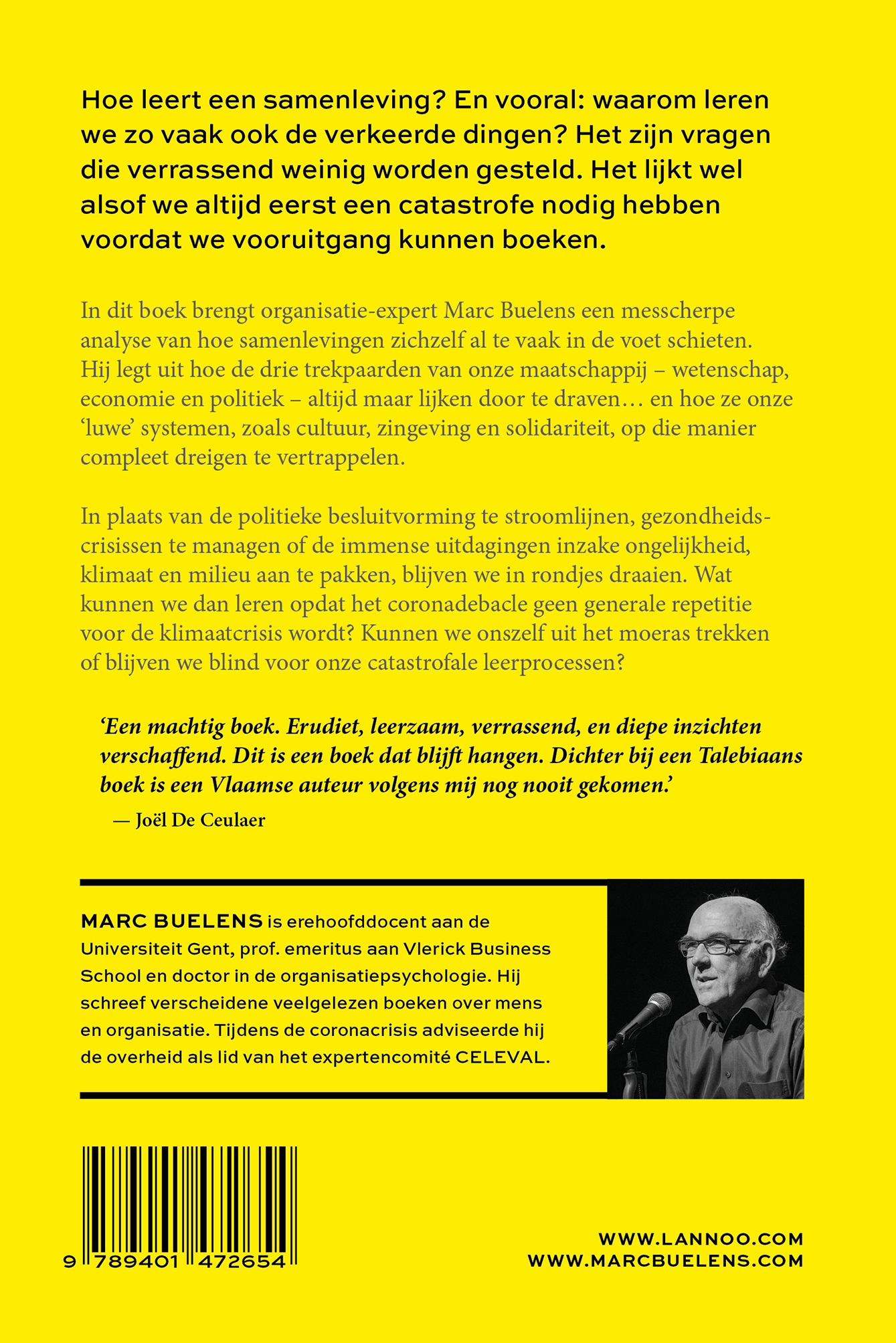 Achterkant van De verblinde samenleving