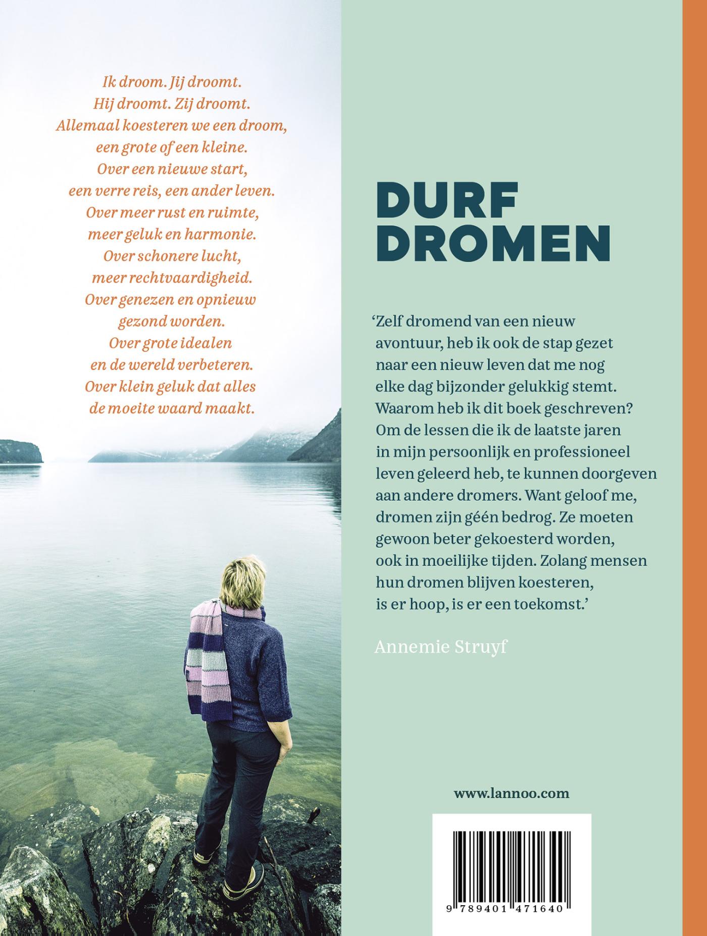 Achterkant van Durf dromen