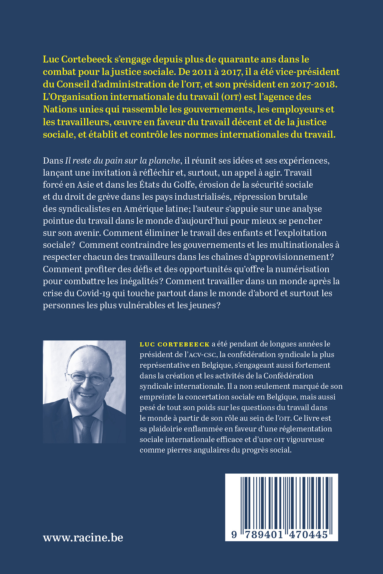 Achterkant van Il reste du pain sur la planche