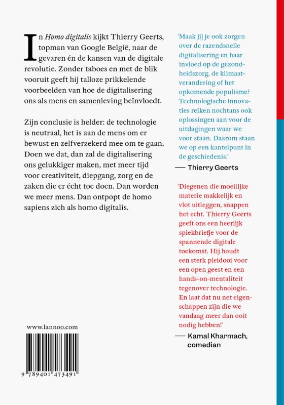 Achterkant van Homo Digitalis