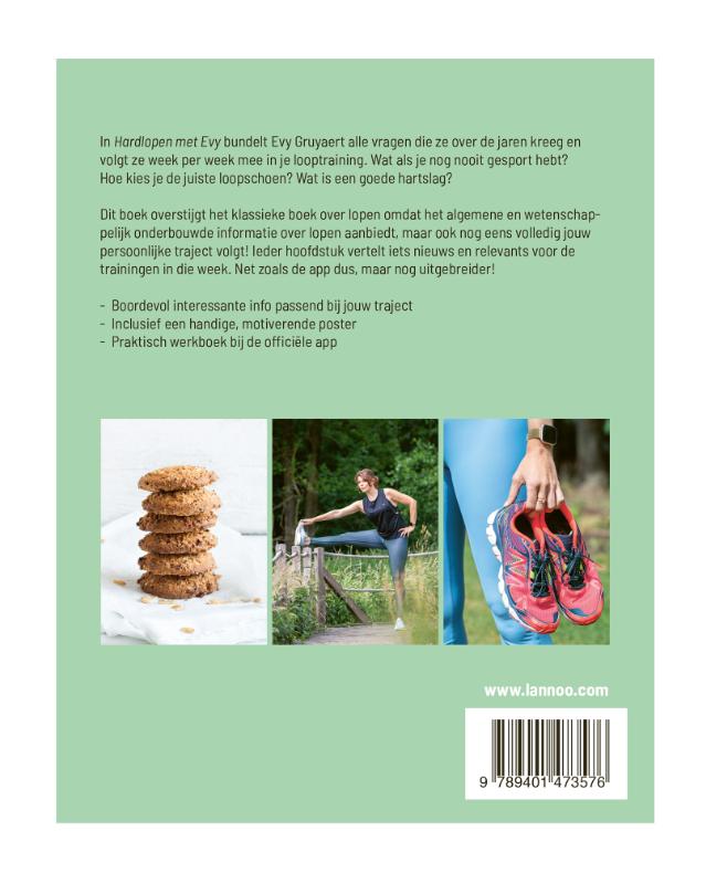 Achterkant van Hardlopen met Evy