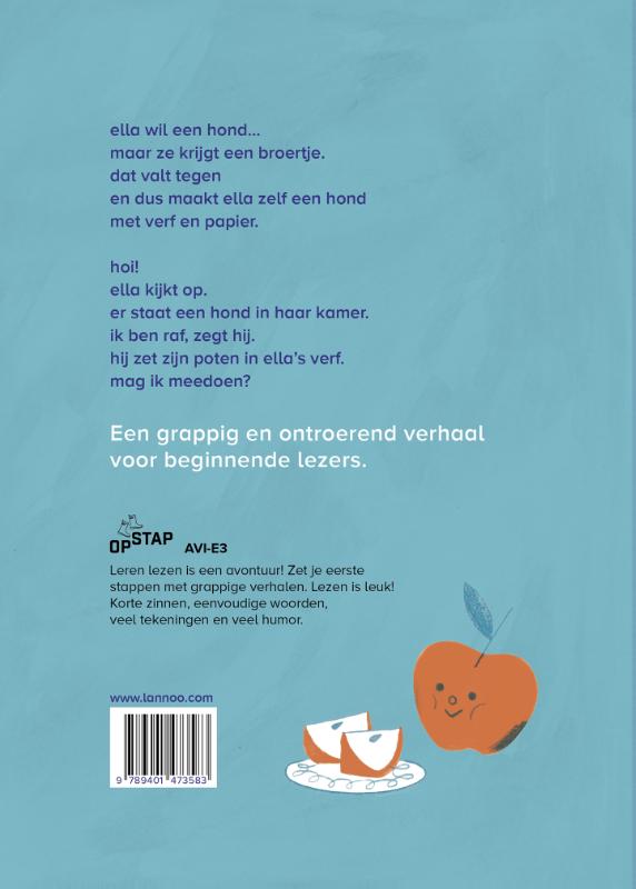 Achterkant van Ella wil een hond
