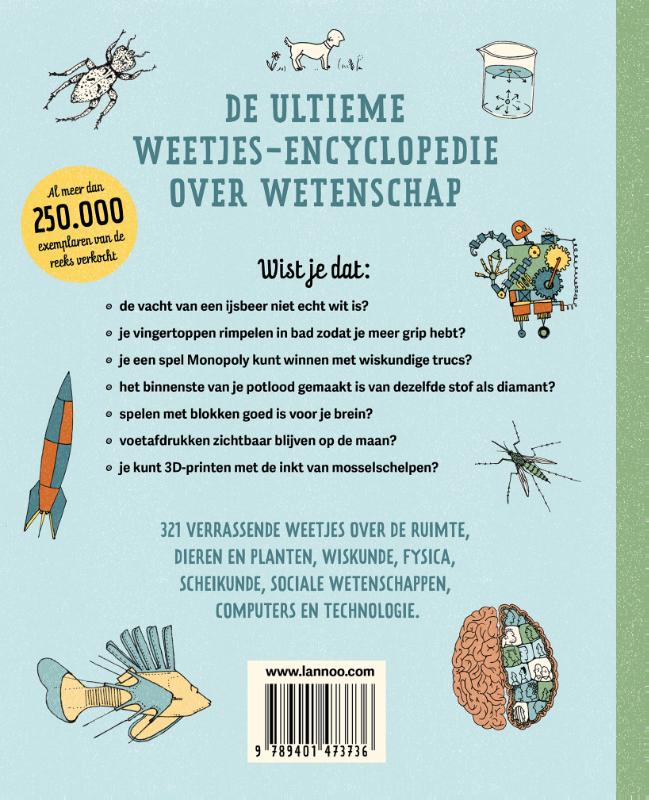 Achterkant van 321 superslimme dingen die je moet weten over wetenschap