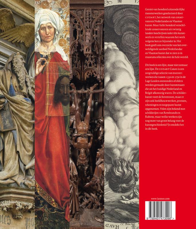 Achterkant van 100 meesterwerken Nederlandse en Vlaamse kunst 1350-1750