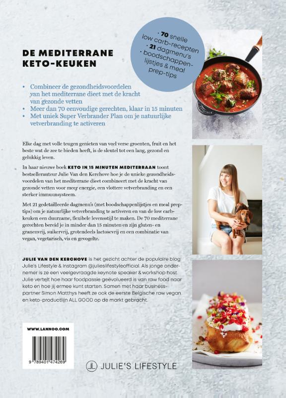 Achterkant van Keto in 15 minuten - Mediterraan