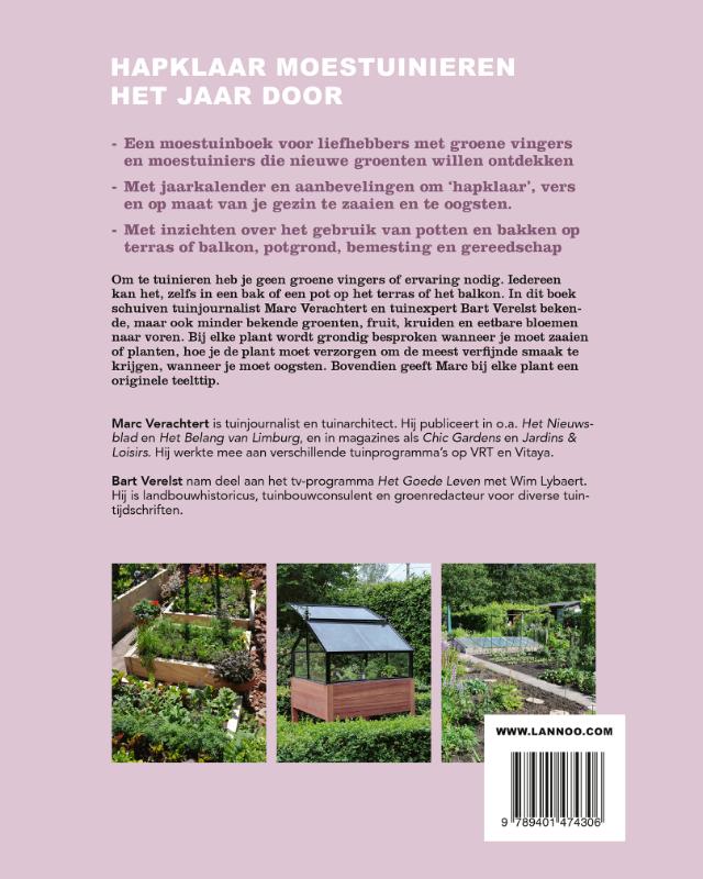 Achterkant van Zakboek voor de hapklare moestuin
