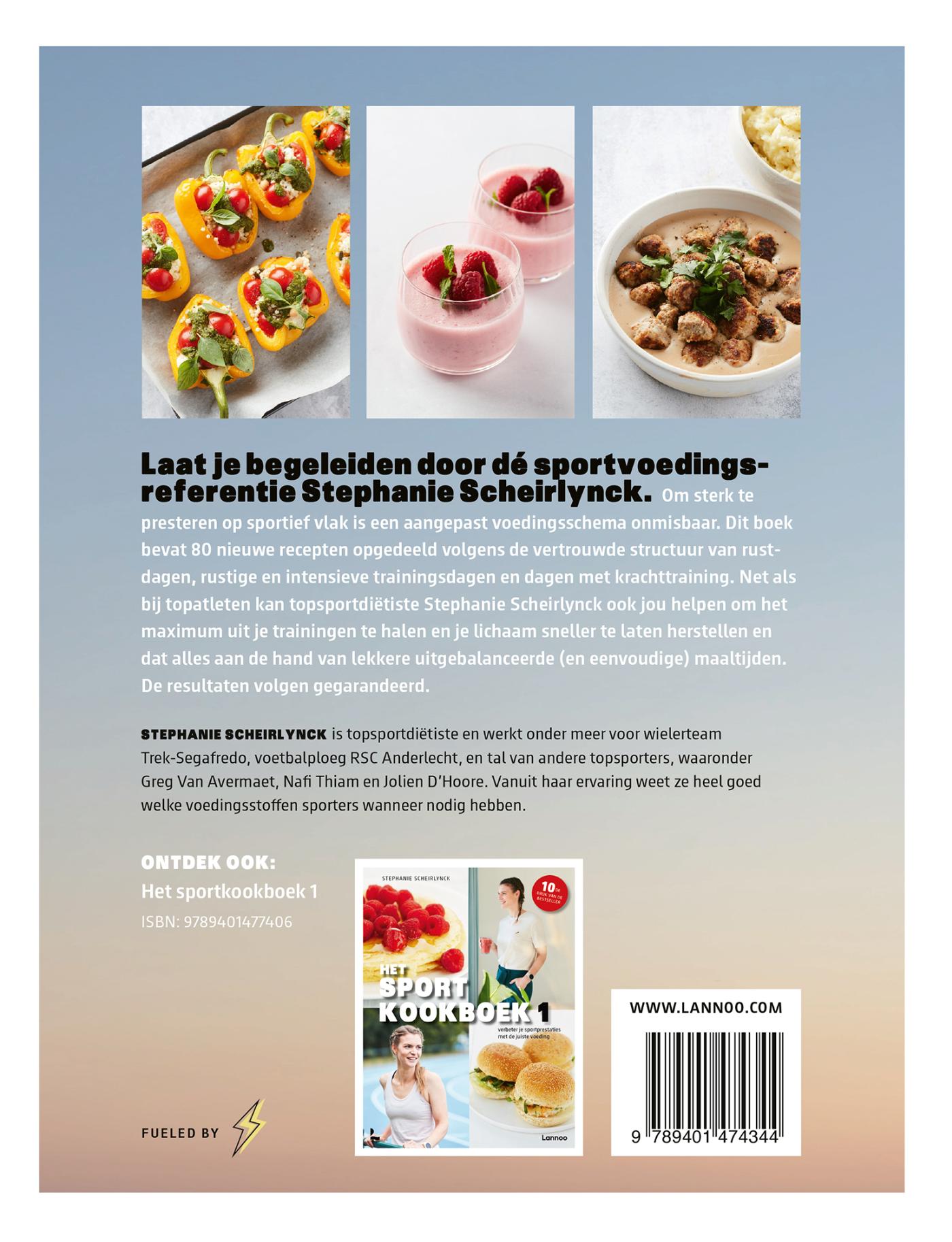 Achterkant van Het sportkookboek 2